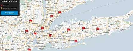 image of the New York Motorcycle Rider Risk Map