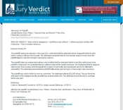 NY knee injury verdict report