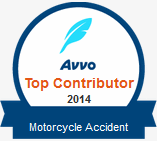 Avvo Top Contributor-Motorcycle Attorney badge