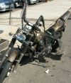 Custom motorcycle accident damage