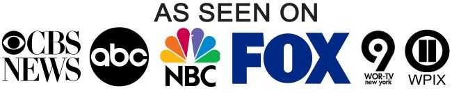 1-800-HURT-911\u00ae As Seen On TV ABC, CBS, NBC, FOX, , WOR, WPIX logos